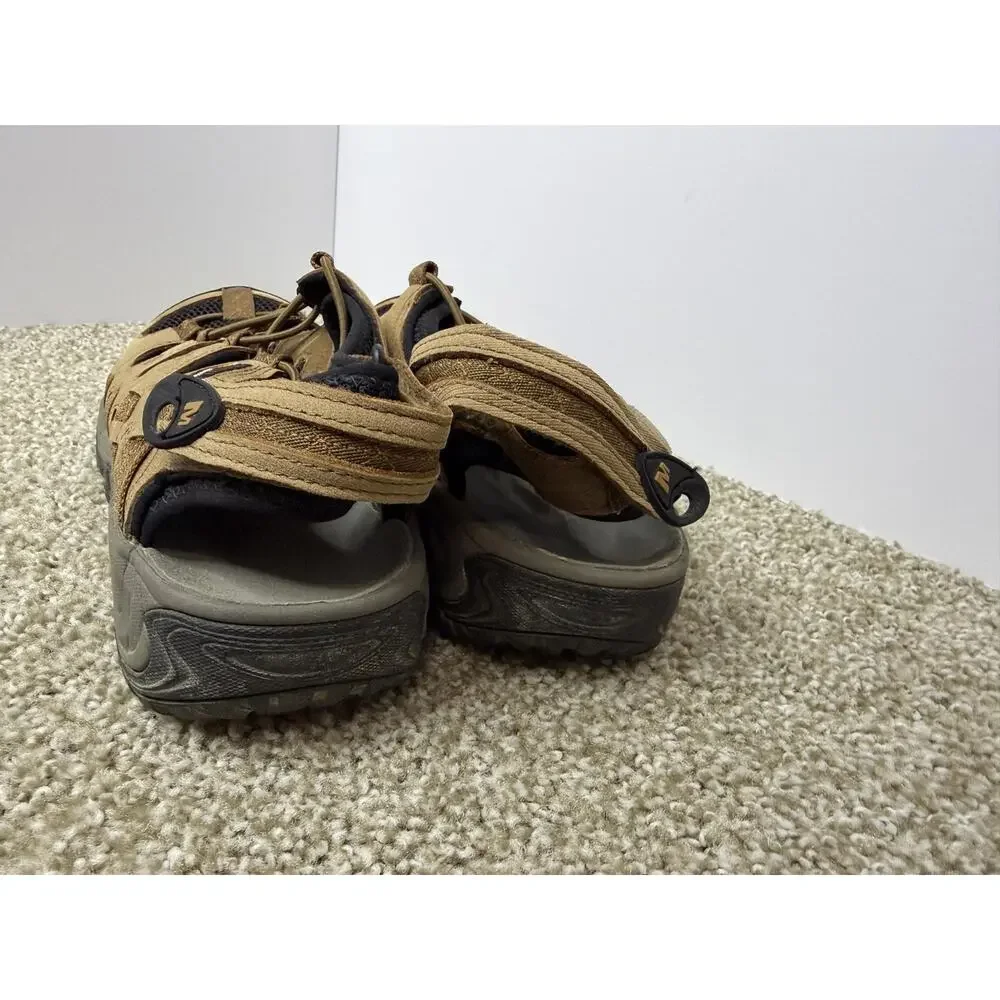 Merrell Kangaroo Sandals Mens Size 10 Brown Continuum Vibram Trail Slip-On